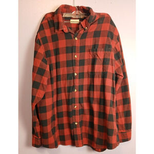 Hobbs Creek Button Down Shirt Mens Size XL Red Black Buffalo Plaid Flannel